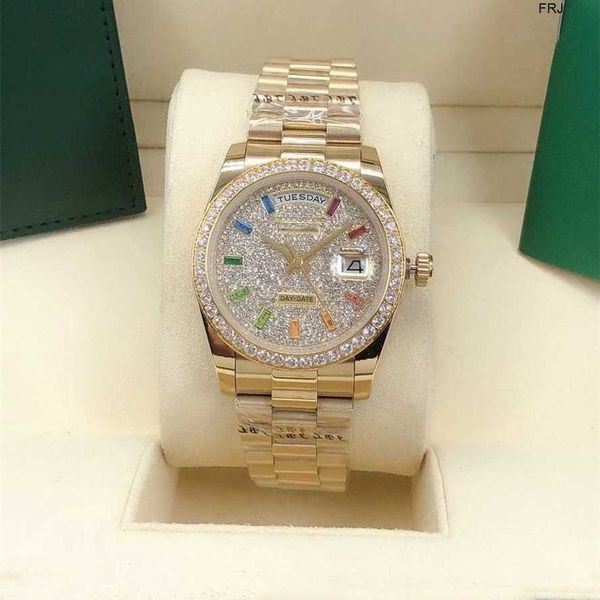 rolax watch diamond luxury designer classic fashion automatic inlaid with colored diamond size 36mm sapphire glass a ladies favorite christm, Slivery;golden
rolax watch diamond luxury designer classic fashion automatic inlaid with colored diamond size 36mm sapphire glass a ladies favorite christm, Slivery;golden