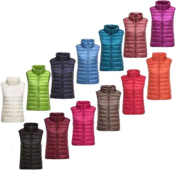 women's vests ultra light slim down coat women winter stand collar thin jacket windproof padded waistcoat sleeveless portable duck vest, Black;white
women's vests ultra light slim down coat women winter stand collar thin jacket windproof padded waistcoat sleeveless portable duck vest, Black;white