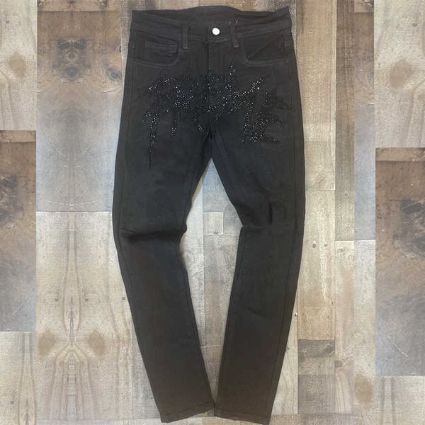 men's jeans men's broken hole black drill pencil jeans slim men street punk denim pants classic cowboys skinny young man biker tro, Blue
men's jeans men's broken hole black drill pencil jeans slim men street punk denim pants classic cowboys skinny young man biker tro, Blue