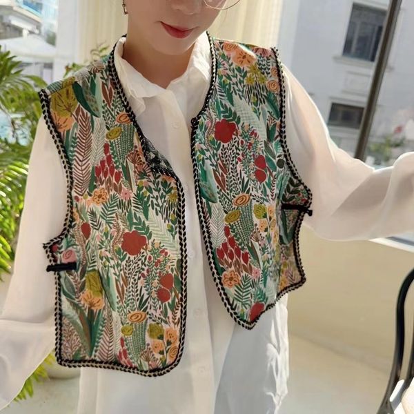 women's vests fresh for women spring bohemian retro heavy artworks embroidery ethnic style bandage dress short coat 230424, Black;white
women's vests fresh for women spring bohemian retro heavy artworks embroidery ethnic style bandage dress short coat 230424, Black;white