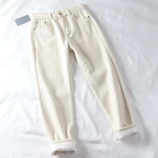 jeans denim trousers winter thick high waist warm relaxed jeans female thickened women's pants mom casual velvet pantalon, Blue
jeans denim trousers winter thick high waist warm relaxed jeans female thickened women's pants mom casual velvet pantalon, Blue