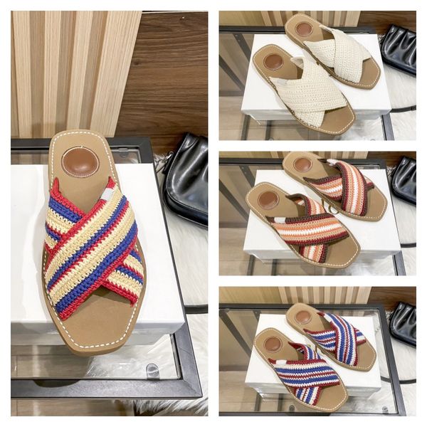 chioe cross woven roman slippers women girls woody flat mules sandals rainbow slide summer wide flat lady canvas sandals luxurys designers s, Black
chioe cross woven roman slippers women girls woody flat mules sandals rainbow slide summer wide flat lady canvas sandals luxurys designers s, Black