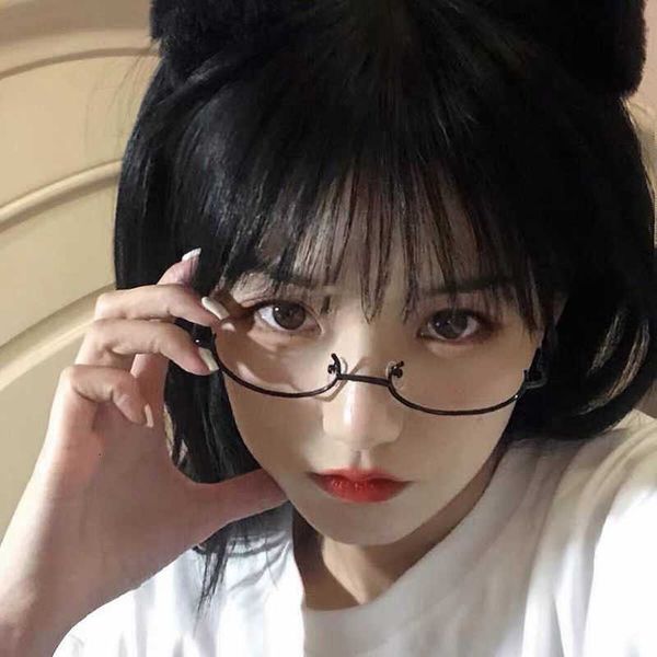 fashion half-frame sunglasses glasses frame half pendant with chain chic harajuku party decoration metal eyeglasses, White;black
fashion half-frame sunglasses glasses frame half pendant with chain chic harajuku party decoration metal eyeglasses, White;black