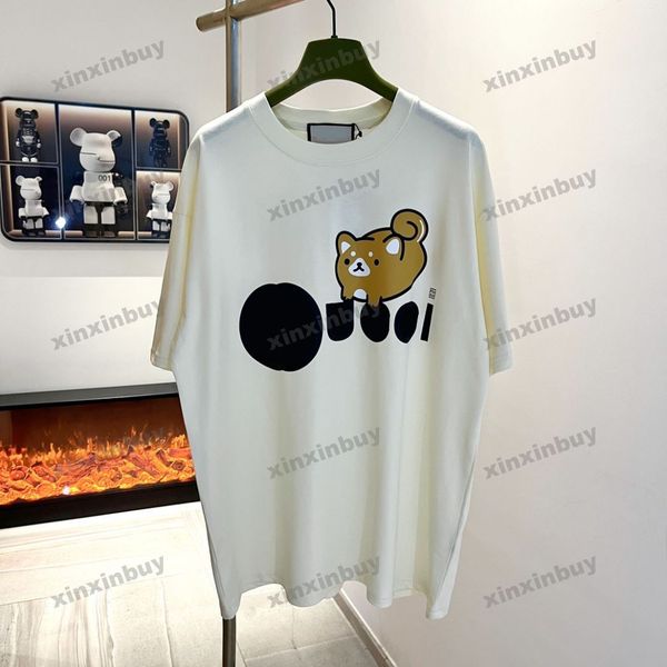 xinxinbuy men designer tee t shirt 23ss dog letter short sleeve cotton women black apricot white s-xl, Black;brown
xinxinbuy men designer tee t shirt 23ss dog letter short sleeve cotton women black apricot white s-xl, Black;brown