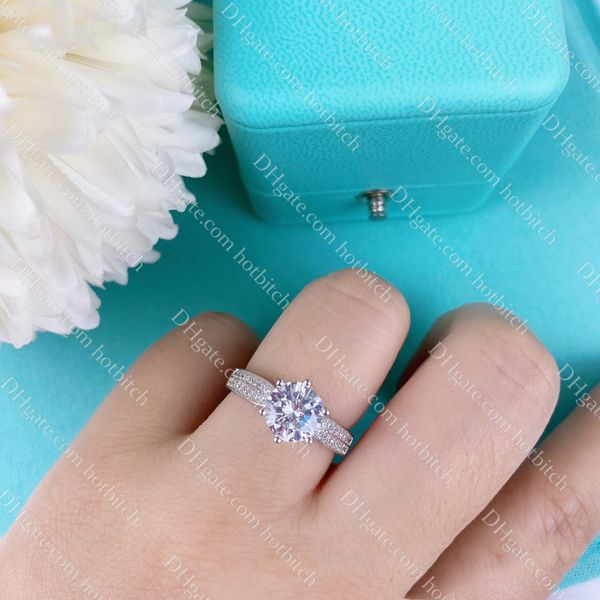 2 ct diamond rings for women engagement wedding rings luxury women band rings jewelry gift with box, Silver
2 ct diamond rings for women engagement wedding rings luxury women band rings jewelry gift with box, Silver