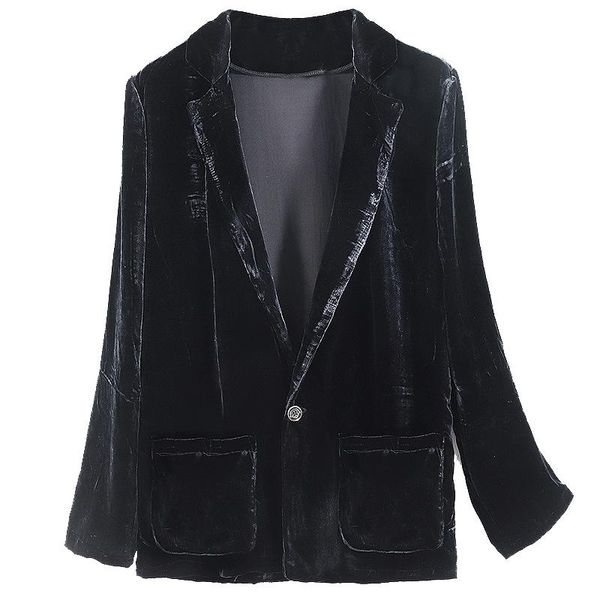 pants women autumn winter natural silk casual velvet blazer silk long sleeve office work wear real silk blazer, White
pants women autumn winter natural silk casual velvet blazer silk long sleeve office work wear real silk blazer, White