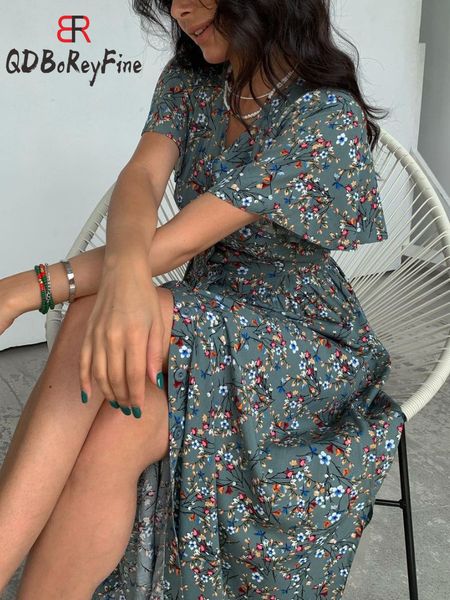 casual dresses women's summer dress vintage floral print long beach dress with slit elegant maxi summer dress for women vestido 230425, Black;gray
casual dresses women's summer dress vintage floral print long beach dress with slit elegant maxi summer dress for women vestido 230425, Black;gray