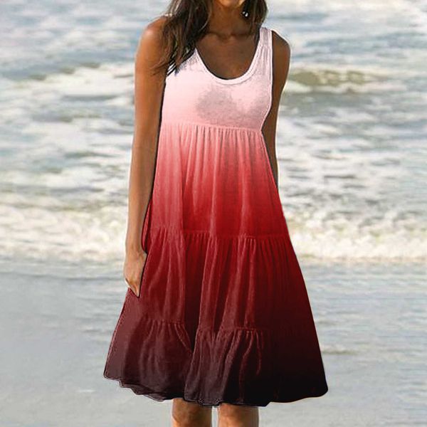 summer new 2023 sleeveless beach dress printed contrast a-line clothing ladies casual dresses, Black;gray
summer new 2023 sleeveless beach dress printed contrast a-line clothing ladies casual dresses, Black;gray