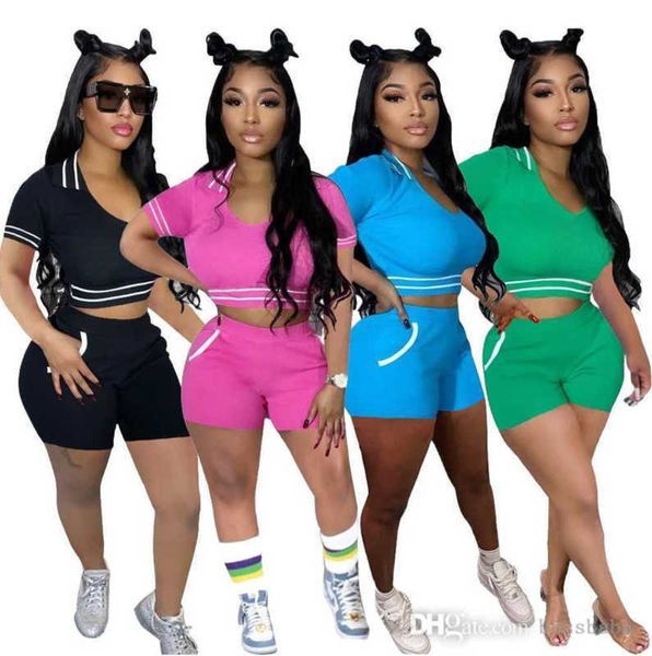 summer women tracksuits short two peices set designer 2023 peter pan collar slim v-neck threaded splice casual sports suits 4 colours, Gray
summer women tracksuits short two peices set designer 2023 peter pan collar slim v-neck threaded splice casual sports suits 4 colours, Gray