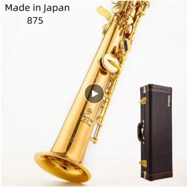 made in japan 875 brass straight soprano saxophone bb b flat sax saxophone woodwind instrument natural shell key carve pattern
made in japan 875 brass straight soprano saxophone bb b flat sax saxophone woodwind instrument natural shell key carve pattern