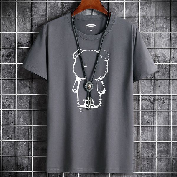 men's t-shirts est bear printing 100% cotton graphic t shirt for men hip hop t-shirt summer short sleeve tshirts y2k streetwear 230425, White;black
men's t-shirts est bear printing 100% cotton graphic t shirt for men hip hop t-shirt summer short sleeve tshirts y2k streetwear 230425, White;black