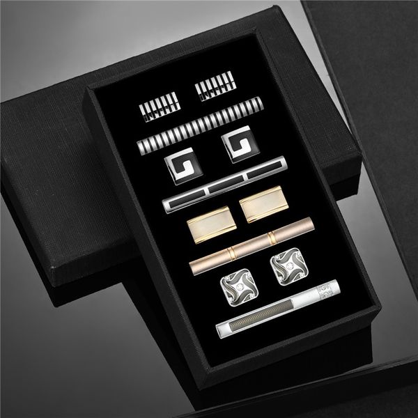 cuff links 4 sets tie clips cufflinks set with box wedding guests gift man shirt cufflink pisa ties for men luxury men's gift for husba, Silver
cuff links 4 sets tie clips cufflinks set with box wedding guests gift man shirt cufflink pisa ties for men luxury men's gift for husba, Silver