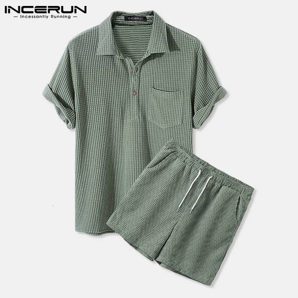mens tracksuits incerun 2023 carduroy sets solid color leisure lapel short sleeve shirt shorts streetwear casual suits 2pcs s5xl 230425, Gray
mens tracksuits incerun 2023 carduroy sets solid color leisure lapel short sleeve shirt shorts streetwear casual suits 2pcs s5xl 230425, Gray