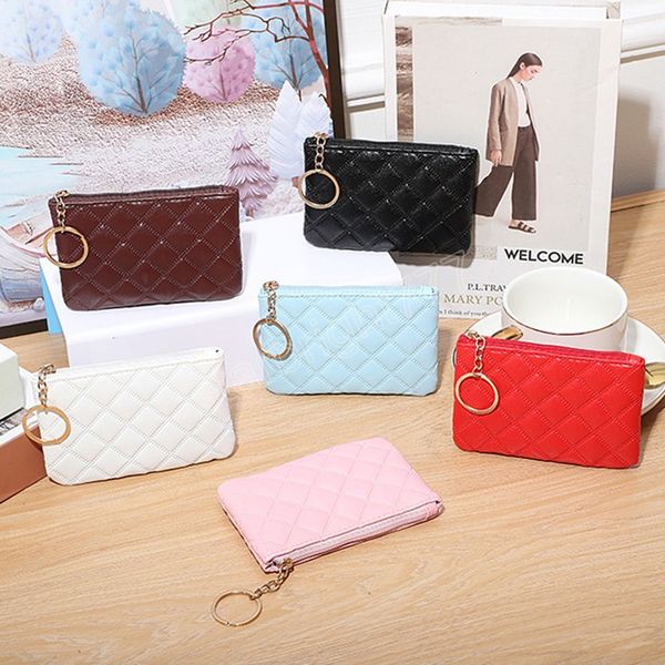 simple embossed diamond pattern cute bags for women ladies coin purses mini zipper clutch bag small key cards bags, White
simple embossed diamond pattern cute bags for women ladies coin purses mini zipper clutch bag small key cards bags, White