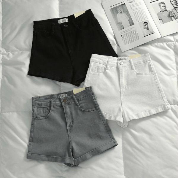 women's shorts summer autumn casual sashes denim shorts women wide high waist loose leg shorts slim all-match sporting shorts female 23, White;black
women's shorts summer autumn casual sashes denim shorts women wide high waist loose leg shorts slim all-match sporting shorts female 23, White;black