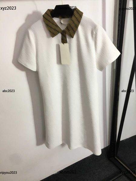 woman designer dress colored polo neck casual short sleeve dress letter jacquard dress size s-l skirt new product april23, Black;gray
woman designer dress colored polo neck casual short sleeve dress letter jacquard dress size s-l skirt new product april23, Black;gray