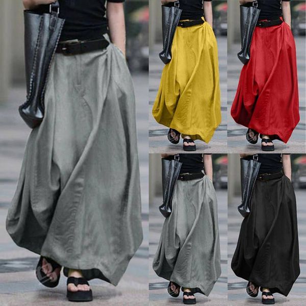 skirts spring summer casual long elegant women high waist solid color cotton blend large hem pocket maxi streetwear 230424, Black
skirts spring summer casual long elegant women high waist solid color cotton blend large hem pocket maxi streetwear 230424, Black