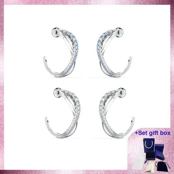 swa fashion charm earrings twist hoop white rhodium plated earrings rose gold delicate gift box ing, Golden
swa fashion charm earrings twist hoop white rhodium plated earrings rose gold delicate gift box ing, Golden