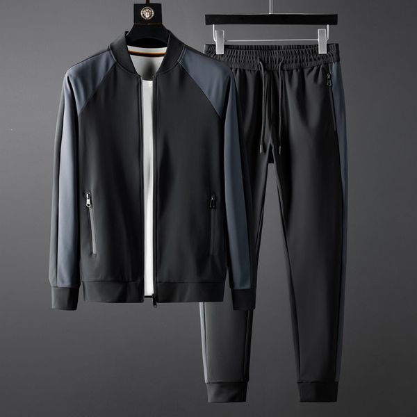 men's tracksuits minglu autumn winter men sets sweatshirtspants luxury contrast color stand collar men sweatshirts elastic waist man pa, Gray
men's tracksuits minglu autumn winter men sets sweatshirtspants luxury contrast color stand collar men sweatshirts elastic waist man pa, Gray