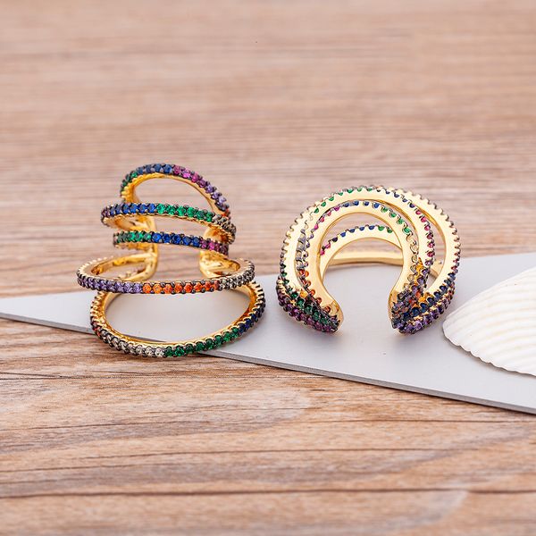 ear cuff luxury fashion multilayer clip earrings colorful color copper zircon ear cuffs for women no piercing fake cartilage earring 230425, Silver
ear cuff luxury fashion multilayer clip earrings colorful color copper zircon ear cuffs for women no piercing fake cartilage earring 230425, Silver