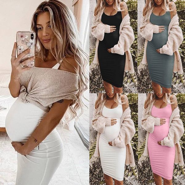 maternity dresses womens casual sleeveless solid color crew neck tanks pregnancy summer bodycon vestido 230424, White
maternity dresses womens casual sleeveless solid color crew neck tanks pregnancy summer bodycon vestido 230424, White