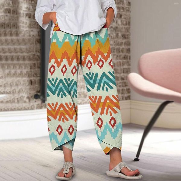 Women' Pants Summer Harem Women Casual Vintage Printed Elastic Waist Wide Leg Female Loose Trousers Plus Size, Bu
Women' Pants Summer Harem Women Casual Vintage Printed Elastic Waist Wide Leg Female Loose Trousers Plus Size, Bu
