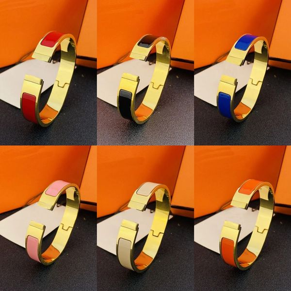 enamel designer bracelets h clic opening bracelet love mens plated gold silver luxury vintage anniversary gift simple multi color letter wom, Black
enamel designer bracelets h clic opening bracelet love mens plated gold silver luxury vintage anniversary gift simple multi color letter wom, Black