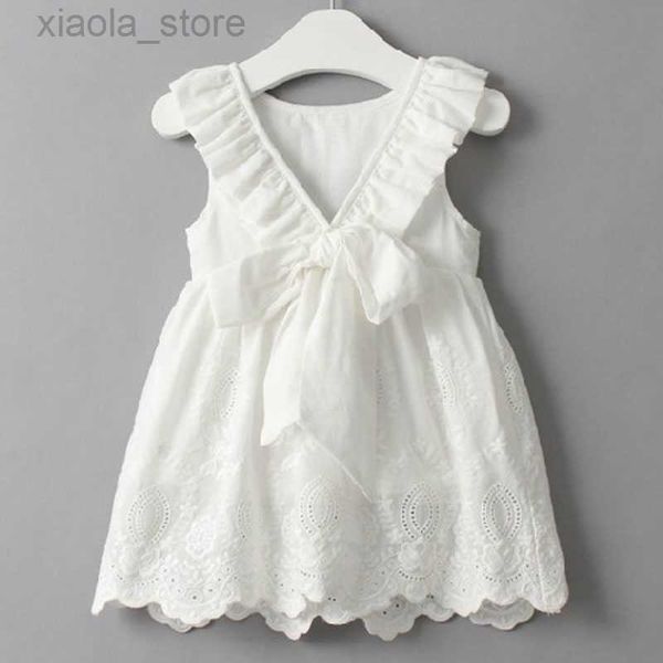 girl's dresses summer dress for girls pure white dress embroidered temperament casual sleeveless party princess dress children's c, Red;yellow