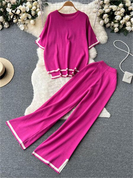 pants singreiny summer knitted two pieces suits women irregular loose knitwears+split wide leg long pants retro casual sweater sets, White
pants singreiny summer knitted two pieces suits women irregular loose knitwears+split wide leg long pants retro casual sweater sets, White
