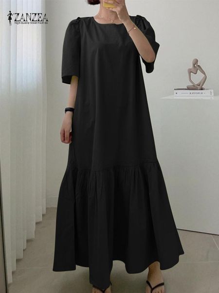 dresses zanzea elegant work ol vestidos women short sleeved maxi dresses korean fashion holiday sundress oversized summer dress kaftan, Black;gray
dresses zanzea elegant work ol vestidos women short sleeved maxi dresses korean fashion holiday sundress oversized summer dress kaftan, Black;gray