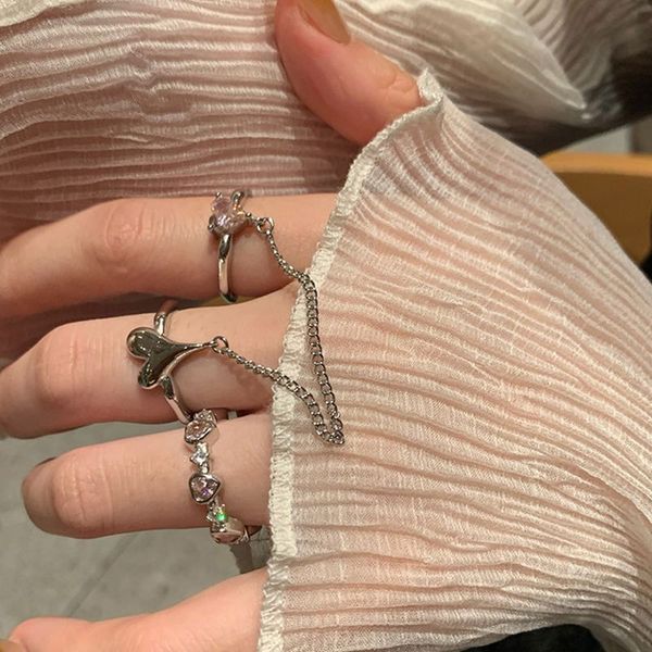 matching rings engagement rings couple rings love chain pink diamond zircon ring female students personality light luxury niche design sweet, Silver
matching rings engagement rings couple rings love chain pink diamond zircon ring female students personality light luxury niche design sweet, Silver