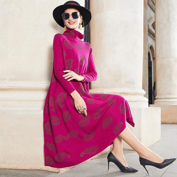 dresses 2021 women elegant loose vintage red turtleneck wool sweaters winter autumn casual solid 4xl plus size knitted sweater dress, Black;gray
dresses 2021 women elegant loose vintage red turtleneck wool sweaters winter autumn casual solid 4xl plus size knitted sweater dress, Black;gray
