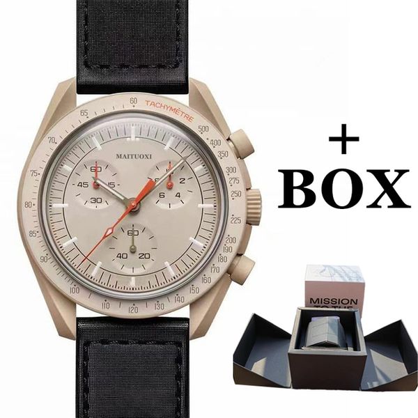 2023 moon summer new designer 6 pins mark functional speedmaster planet quartz watch swatch couple watch bbnbn03, Slivery;golden
2023 moon summer new designer 6 pins mark functional speedmaster planet quartz watch swatch couple watch bbnbn03, Slivery;golden