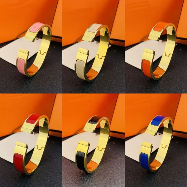 bracelet clic 14k plated gold cuff designer bangles enamel inlay creative couple friendship love homme letter buckle mens womens luxury brac, Black
bracelet clic 14k plated gold cuff designer bangles enamel inlay creative couple friendship love homme letter buckle mens womens luxury brac, Black