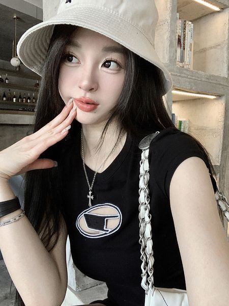 designer t shirt women fashion hollow out tshirts letter elastic slim short sleeve t-shirt, White
designer t shirt women fashion hollow out tshirts letter elastic slim short sleeve t-shirt, White