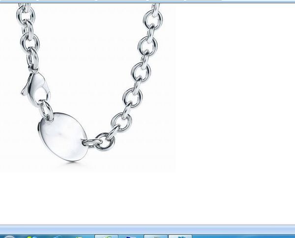 2023 lovely cute pendant necklaces thick stainless steel chain oval luxury designer women necklace with dust bag and box, Silver
2023 lovely cute pendant necklaces thick stainless steel chain oval luxury designer women necklace with dust bag and box, Silver