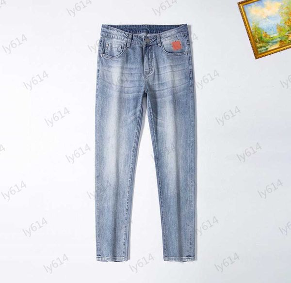 mens jeans custom metal button logo decoration high waisted joker jeans medium fashion version comfortable slimming denim trousers mens desi, Blue
mens jeans custom metal button logo decoration high waisted joker jeans medium fashion version comfortable slimming denim trousers mens desi, Blue
