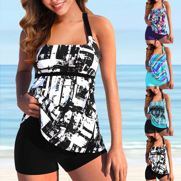 women's swimwear summer women high waist beachwear regular tankini monokini swimwear bathing suit two pieces swimsuits printed tankinis, White;black
women's swimwear summer women high waist beachwear regular tankini monokini swimwear bathing suit two pieces swimsuits printed tankinis, White;black