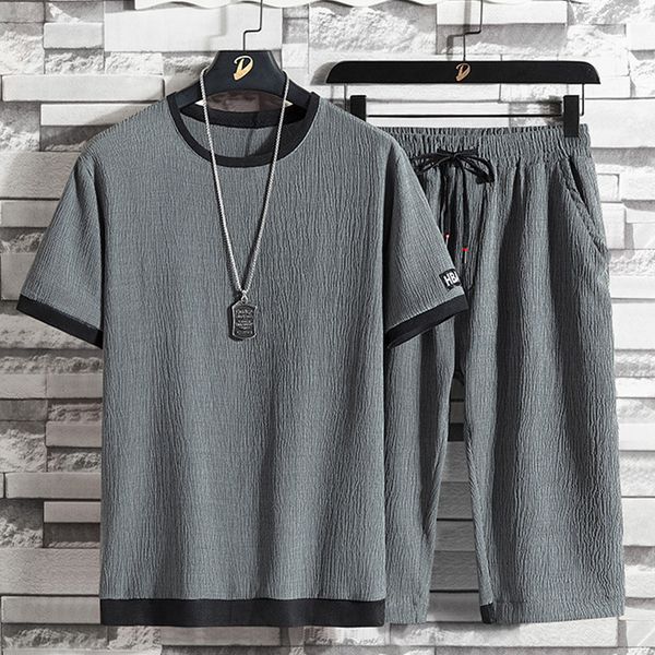 men's tracksuits 2023 summer loose casual sports large size suit shortsleeved sevenpoint shorts 2piece set fleece in one side quickdryi, Gray
men's tracksuits 2023 summer loose casual sports large size suit shortsleeved sevenpoint shorts 2piece set fleece in one side quickdryi, Gray