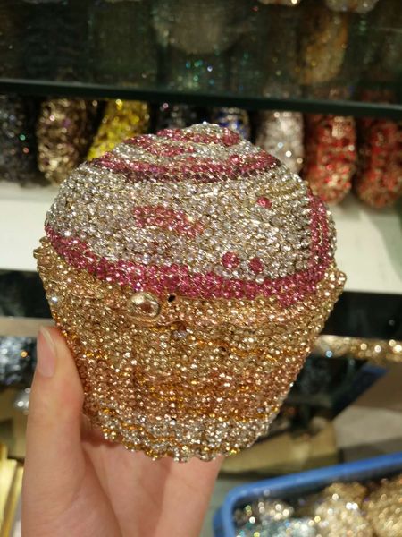 evening bags xiyuan women mini cupcake formal and clutches metal minaudiere for wedding pary purse shoulder 230424
evening bags xiyuan women mini cupcake formal and clutches metal minaudiere for wedding pary purse shoulder 230424