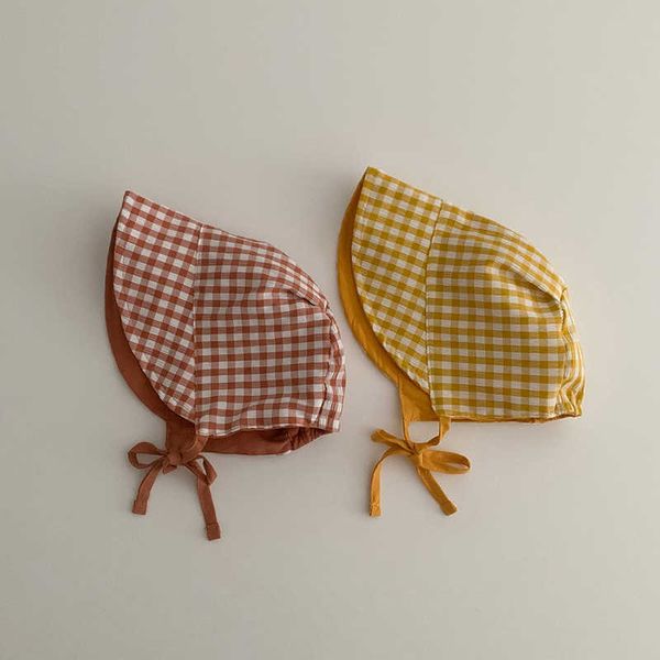 cotton baby bonnets plaid ab side sun hat for children adjustable baseball cap girl boy hats beach caps spring summer turban new p230424, Yellow
cotton baby bonnets plaid ab side sun hat for children adjustable baseball cap girl boy hats beach caps spring summer turban new p230424, Yellow