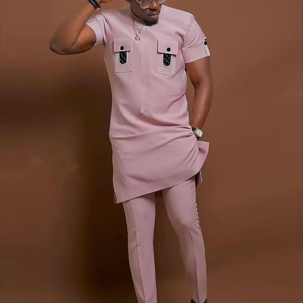 men's tracksuits 2023 summer short sets african clothing pocket decoration printed shirts and pant 2 piece men outfit suits 230424, Gray
men's tracksuits 2023 summer short sets african clothing pocket decoration printed shirts and pant 2 piece men outfit suits 230424, Gray