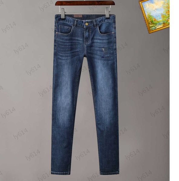 mens jeans designer brand logo decoration simple joker jeans custom metal button zipper fly multi-pocket design classic style casual denim t, Blue
mens jeans designer brand logo decoration simple joker jeans custom metal button zipper fly multi-pocket design classic style casual denim t, Blue