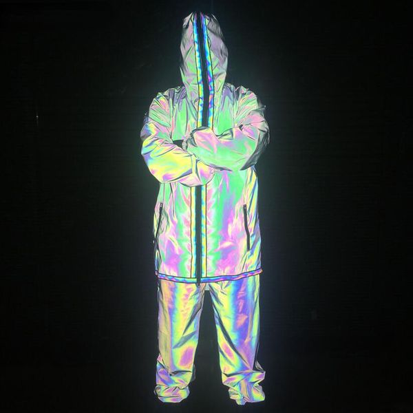 men's jackets rainbow reflective hoodie men's dance running high visibility zipper glow coat men's hip hop fluorescent clothi, Black;brown
men's jackets rainbow reflective hoodie men's dance running high visibility zipper glow coat men's hip hop fluorescent clothi, Black;brown