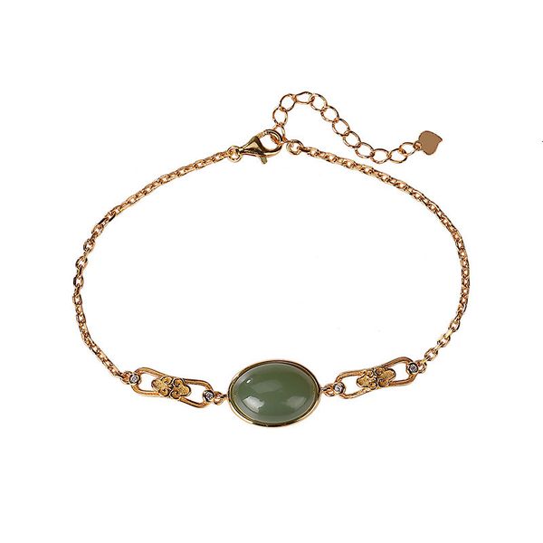 beaded 925 sterling silver gold plated natural hetian gray jade bracelet vintage personality hollow out ruyi ladies bracelet 230424, Black
beaded 925 sterling silver gold plated natural hetian gray jade bracelet vintage personality hollow out ruyi ladies bracelet 230424, Black