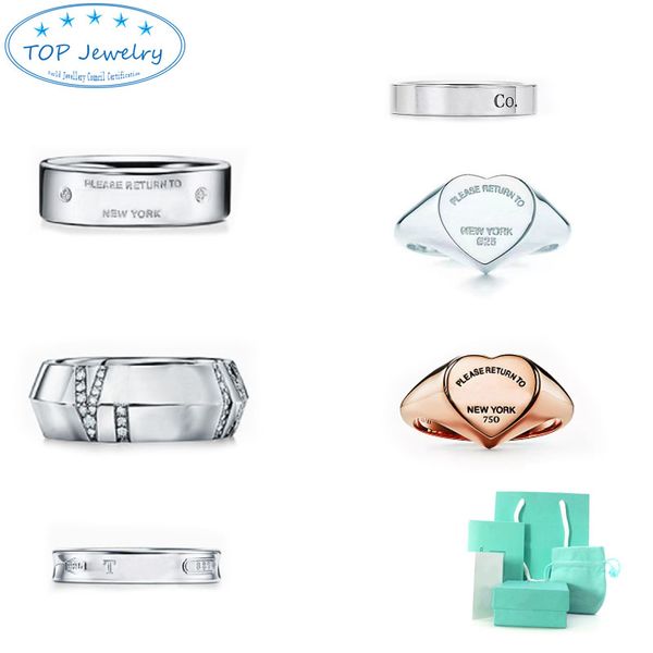 2023 love ring mens ring original luxury brand jewelry women tiffan rings not allergic original fashion jewelry with gift box, Silver
2023 love ring mens ring original luxury brand jewelry women tiffan rings not allergic original fashion jewelry with gift box, Silver