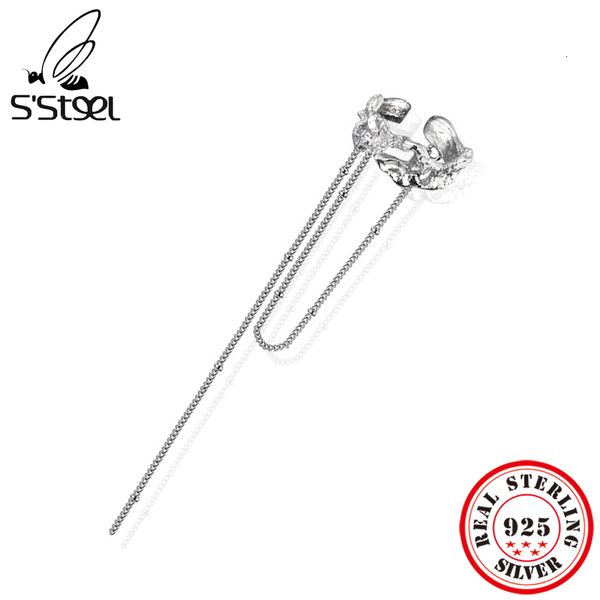 ear cuff s'steel 925 sterling silver chain clip on earings tassel ear cuff earrings for women earcuffs luxury designer fine jewelry 230
ear cuff s'steel 925 sterling silver chain clip on earings tassel ear cuff earrings for women earcuffs luxury designer fine jewelry 230