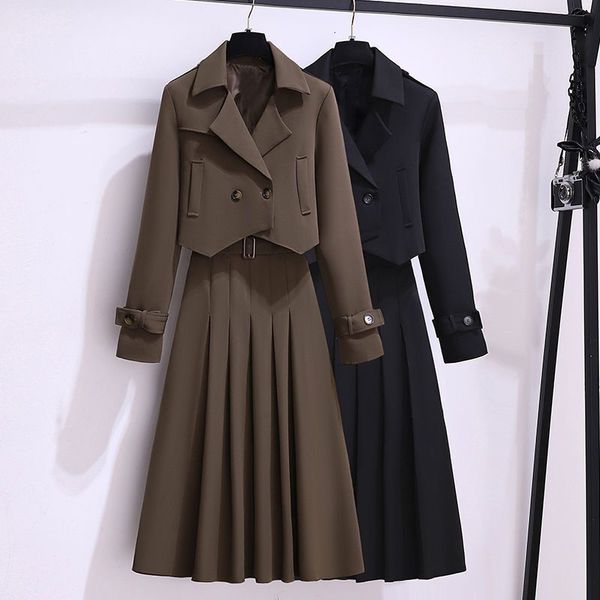 two piece dress temperament fashion polo collar small suit coat women's spring 2023 sling set skirt suits 230425, White
two piece dress temperament fashion polo collar small suit coat women's spring 2023 sling set skirt suits 230425, White
