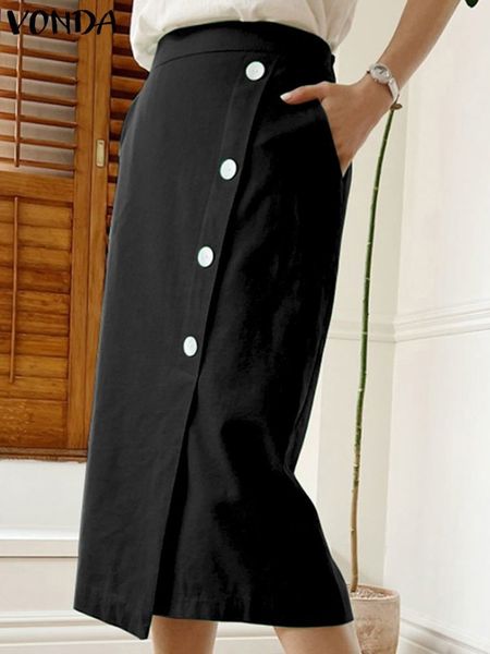 skirts oversize elegant summer 2023 vonda women midi high waist pockets party solid color loose bottoms buttons long 230424, Black
skirts oversize elegant summer 2023 vonda women midi high waist pockets party solid color loose bottoms buttons long 230424, Black