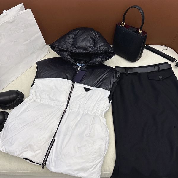 Puffer Vests Winter Fashion Down Vest Designer Woman Jackets Casual Loose Sleeveless Jacket Classic Letter Coat Outerwear Womens Tops, White
Puffer Vests Winter Fashion Down Vest Designer Woman Jackets Casual Loose Sleeveless Jacket Classic Letter Coat Outerwear Womens Tops, White